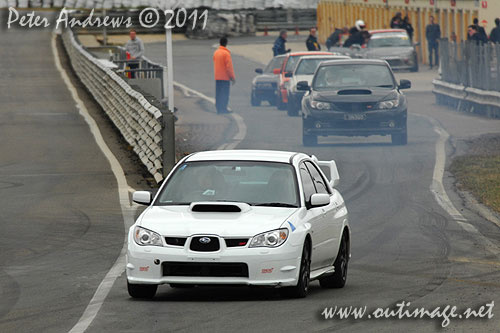 Not just for the boys! A young Asian woman driving a WRX at Wakefield Park Goulburn, NSW Australia. Circuit Club Day April 25, 2011.Wakefield Park Goulburn, NSW Australia. Circuit Club Day April 25, 2011. Photo copyright Peter Andrews, Outimage Australia.