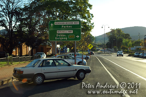 Road signs at Wellington, NSW Australia.  Photo copyright Peter Andrews, Outimage Australia.