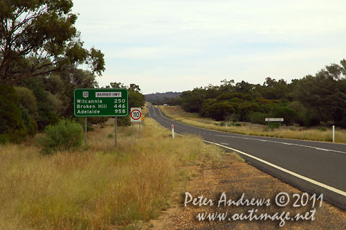 Back on the Barrier Highway, NSW Australia and heading towards Wilicannia. Photo copyright Peter Andrews, Outimage Australia.