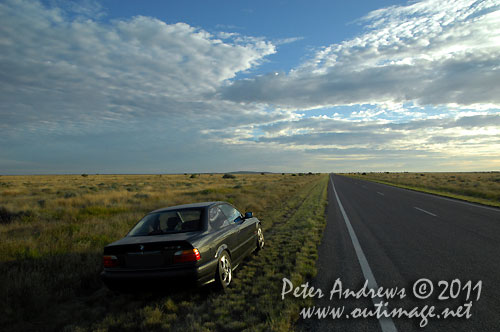 From Wilcannia to Broken Hill on the Barrier Highway, NSW Australia.  Photo copyright Peter Andrews, Outimage Australia.