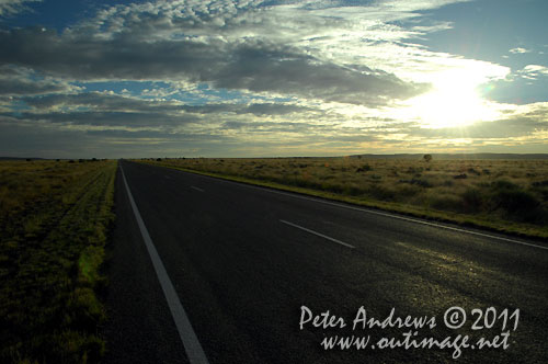 From Wilcannia to Broken Hill on the Barrier Highway, NSW Australia. Photo copyright Peter Andrews, Outimage Australia.