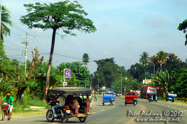 Coming into Kidapawan City, Cotabato Province, Mindanao, Philippines. Photo copyright Peter Andrews, Outimage Australia.