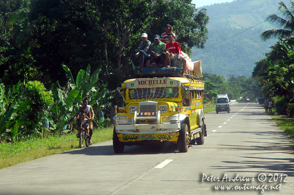A jeepney packed to the maximum, Cotabato Province, Mindanao, Philippines. Photo copyright Peter Andrews, Outimage Australia.