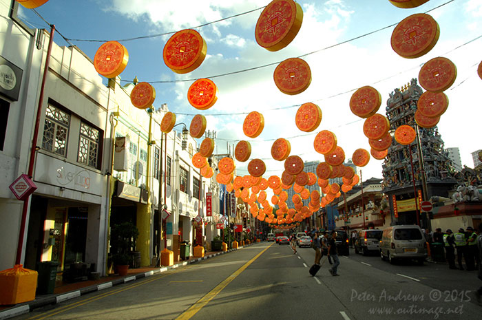 Walking from Circular Road to Chinatown in Singapore as the city prepares for the Lunar New Year.