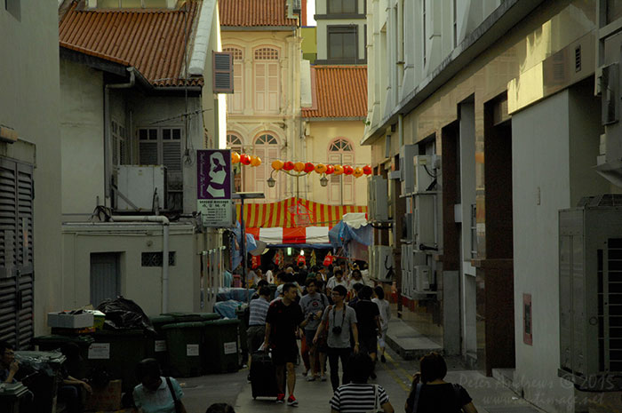 Walking from Circular Road to Chinatown in Singapore as the city prepares for the Lunar New Year.