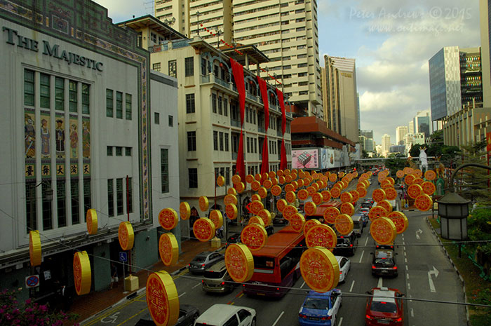 Walking from Circular Road to Chinatown in Singapore as the city prepares for the Lunar New Year.