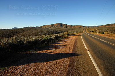 Views along the road to Quorn through the South Flinders Ranges, South Australia.