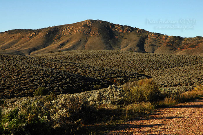 Views along the road to Quorn through the South Flinders Ranges, South Australia.