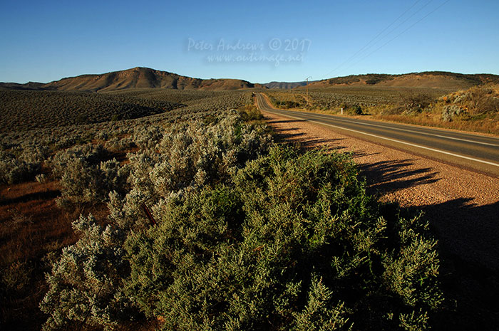 Views along the road to Quorn through the South Flinders Ranges, South Australia.