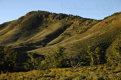 Views along the road to Quorn through the South Flinders Ranges, South Australia.