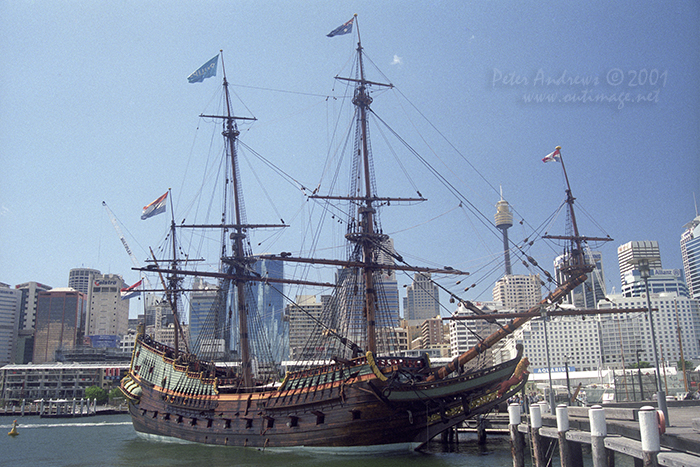 The beautiful replica of the early 17th century Dutch ship Batavia at Sydney's Australian National Maritime Museum.