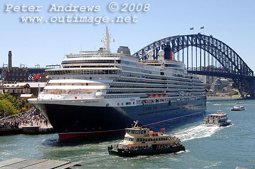 Queen Victoria at Circular Quay, Sydney.