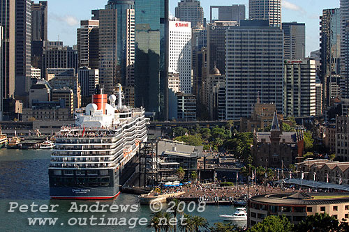 Queen Victoria at the Overseas Passenger Terminal at Circular Quay.