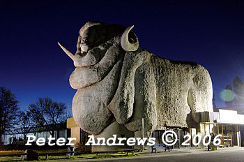 Goulburn's Big Marino at dusk (at its original location). 