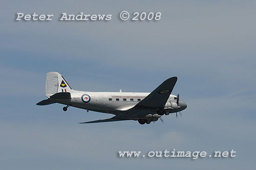 The Illawarra based Historical Aircraft Restoration Society's (HARS) Douglas C47 Dakota A65-94 at Bald Hill. Photo copyright Peter Andrews.