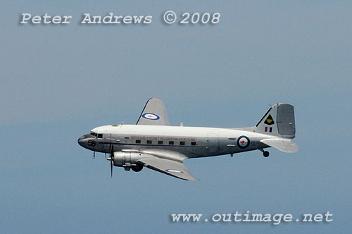 The Illawarra based Historical Aircraft Restoration Society's (HARS) Douglas C47 Dakota A65-94 at Bald Hill. Photo copyright Peter Andrews.