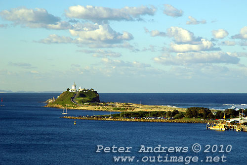Nobby's Head and the mouth of the Hunter River Newcastle. Photo copyright Peter Andrews, Outimage Publications.