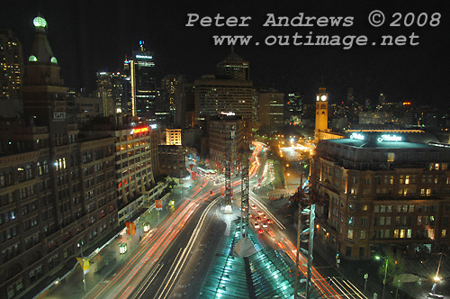 Sydney's Railway Square looking towards the CBD and Central Railway Station. Photo copyright Peter Andrews 2008, Outimage Publications.