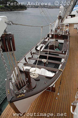 Argentine Navy's Sail Training Ship ARA Libertad, at Garden Island Sydney Australia 2008. Copyright Peter Andrews 2008.