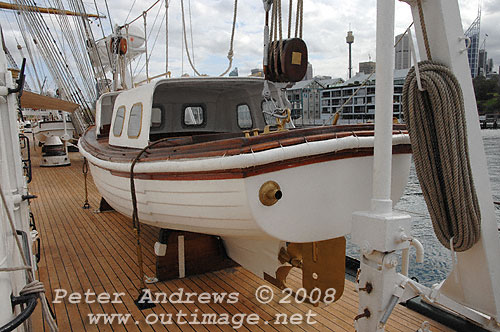 Argentine Navy's Sail Training Ship ARA Libertad, at Garden Island Sydney Australia 2008. Copyright Peter Andrews 2008.