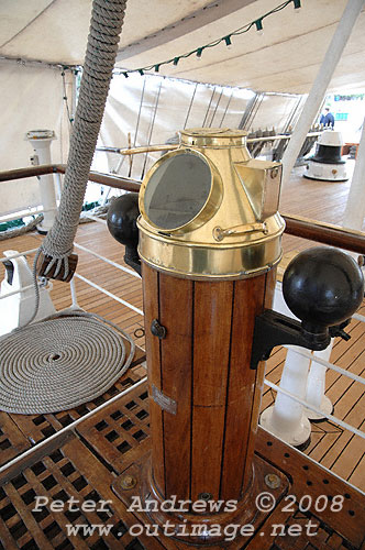 Argentine Navy's Sail Training Ship ARA Libertad, at Garden Island Sydney Australia 2008. Copyright Peter Andrews 2008.