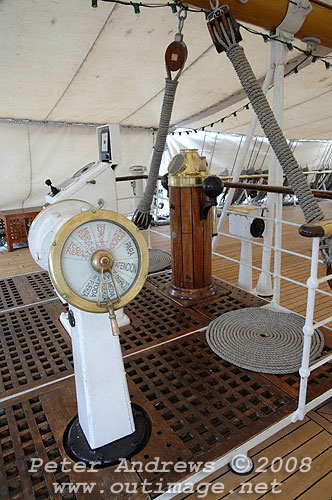 Argentine Navy's Sail Training Ship ARA Libertad, at Garden Island Sydney Australia 2008. Copyright Peter Andrews 2008.