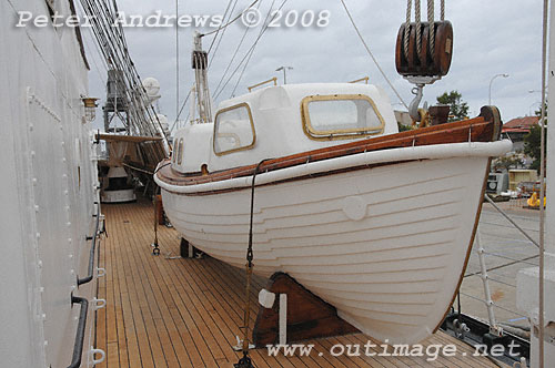 Argentine Navy's Sail Training Ship ARA Libertad, at Garden Island Sydney Australia 2008. Copyright Peter Andrews 2008.