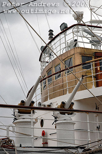 Argentine Navy's Sail Training Ship ARA Libertad, at Garden Island Sydney Australia 2008. Copyright Peter Andrews 2008.