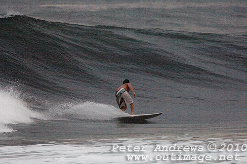 Surfin on the back of an East Coast Low at Coledale, New South Wales Australia. Photo copyright Peter Andrews, Outimage. 