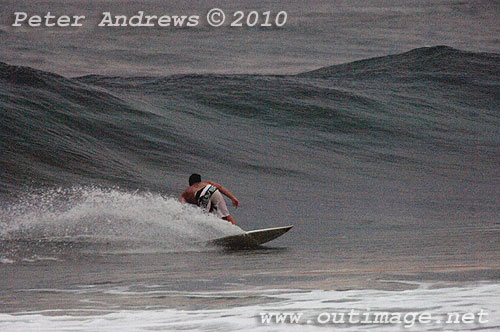 Surfin on the back of an East Coast Low at Coledale, New South Wales Australia. Photo copyright Peter Andrews, Outimage. 