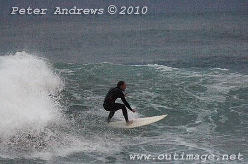 Surfin on the back of an East Coast Low at Coledale, New South Wales Australia. Photo copyright Peter Andrews, Outimage. 