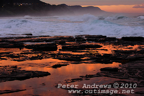 Surfin on the back of an East Coast Low at Coledale, New South Wales Australia. Photo copyright Peter Andrews, Outimage. 