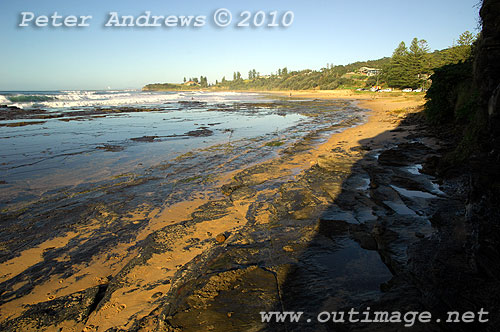 A mid August Saturday morning surf at Location 1, New South Wales Illawarra Coast, Australia. Photo copyright, Peter Andrews, Outimage Publications.