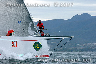 Suburbs of Hobart appear signaling progress to the finishing line. 