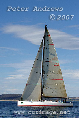 Rosebud working towards the mouth of the Derwent River.