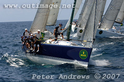 Lang Walker's Farr 40 Kokomo approaching the top mark