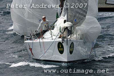 Spinnaker drop on Ivan Wheen's Farr 40 Sputnik.