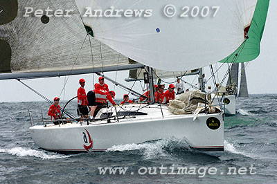 Tony Walls' Sydney 38 Acuity under spinnaker. 