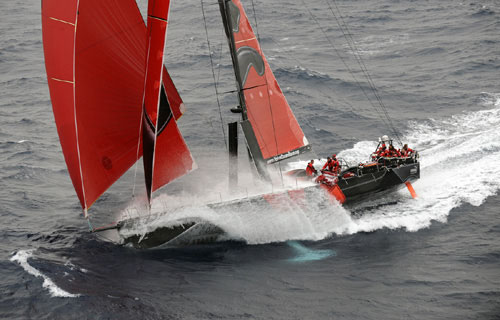 PUMA Ocean Racing ploughing il mostro through the Atlantic Ocean, offshore in leg 1 of The Volvo Ocean Race. Photo copyright Rick Tomlinson - Volvo Ocean Race.