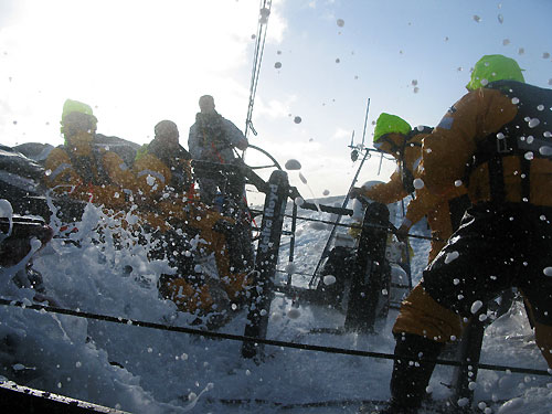 Delta Lloyd hit the Southern Ocean on their run to Cape Town during leg 1 of the Volvo Ocean Race. Photo copyright Sander Pluijm - Team Delta Lloyd - Volvo Ocean Race.