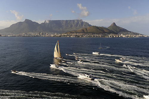 Ericsson 4 wins leg 1 of the Volvo Ocean Race, crossing the finish line at 05.54 GMT. Photo copyright Rick Tomlinson - Volvo Ocean Race. 