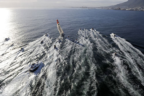 Ericsson 4 wins leg 1 of the Volvo Ocean Race, crossing the finish line at 05.54 GMT. Photo copyright Rick Tomlinson - Volvo Ocean Race.