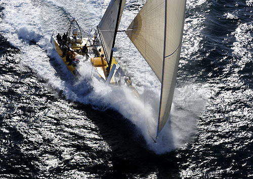 Team Russia arrives into Cape Town at the end of leg 1 of the Volvo Ocean Race. They crossed the finish line at 15:29:47 GMT scoring 3 leg points, claiming 6th place overall. Photo copyright Rick Tomlinson / Volvo Ocean Race.