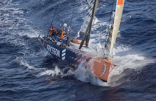 Ericsson Racing Team training on board Ericsson 3, in Lanzarote, Spain. Photo copyright Oskar Kihlborg - Ericsson Racing Team.