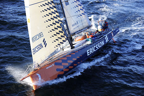 Ericsson 4 at the start of leg 2 of the Volvo Ocean Race from Cape Town, South Africa to Cochin, India. Photo copyright Rick Tomlinson / Volvo Ocean Race.