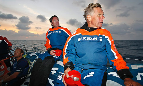 Skipper Magnus Olsson onboard Ericsson 3, on leg 4 of the Volvo Ocean Race from Singapore to Qingdao, China. Photo copyright Gustav Morin / Ericsson 3 / Volvo Ocean Race.