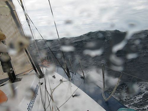 Ericsson 3 face 50 knots of wind, on leg 4 of the Volvo Ocean Race, from Singapore to Qingdao, China. Photo copyright Gustav Morin / Ericsson 3 / Volvo Ocean Race.