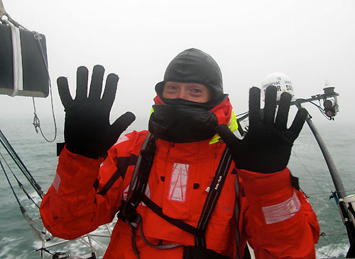 Andrew McLean onboard Green Dragon, on leg 4 of the Volvo Ocean Race, from Singapore to Qingdao, China. Photo copyright Guo Chuan / Green Dragon Racing / Volvo Ocean Race.