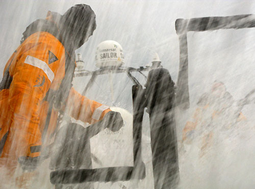 Rough weather for Green Dragon, on leg 5 of the Volvo Ocean Race, from Qingdao to Rio de Janeiro. Photo copyright Guo Chuan / Green Dragon Racing / Volvo Ocean Race.