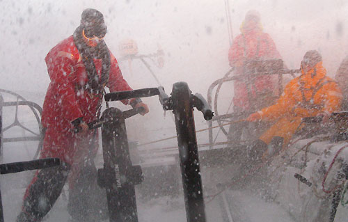 Rough weather for Green Dragon, on leg 5 of the Volvo Ocean Race, from Qingdao to Rio de Janeiro. Photo copyright Guo Chuan / Green Dragon Racing / Volvo Ocean Race.